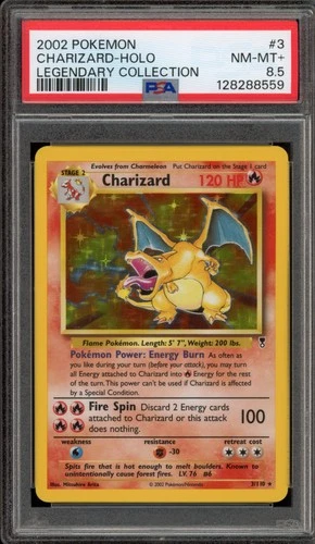 Pokemon Charizard Legendary Coll. Holo Rare #3 PSA 8.5