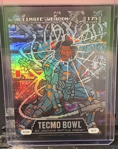 2026 Battle Arena Tecmo Bowl Ultimate Weapon Randall Cunningham 175 ALT Debut
