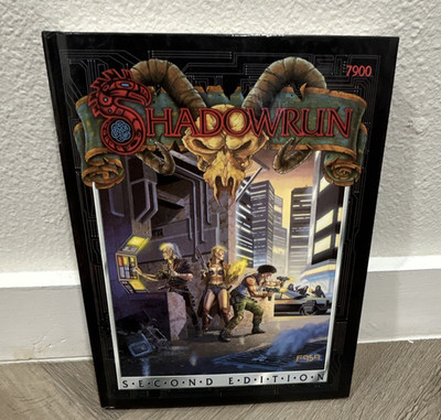 FASA Shadowrun Second Edition Roleplaying Game Hardcover Book 1992 MPN 7900