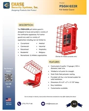 CHASE PSGH 652R (LOT OF 3) RED PULL STATION WIRE GUARDS - BRAND NEW
