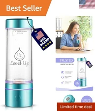 Durable Borosilicate Hydrogen Water Bottle – 250ml, Leak-Proof & Smart Display