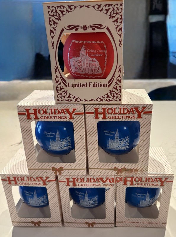 NEWARK OHIO LICKING COUNTY COURTHOUSE PARK NATIONAL BANK CHRISTMAS ORNAMENT