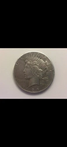 1928 Peace Dollar $1 Silver Coin Circulated Business Strike 0.9 Fineness