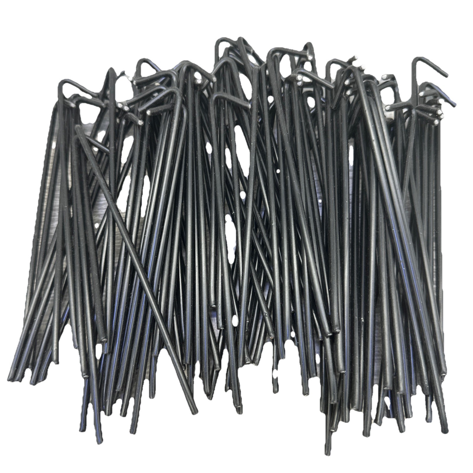 Black Aluminum Tie Wire for Chain Link Fence, 8 1/4" Long 9 Gauge (Bag of 100)