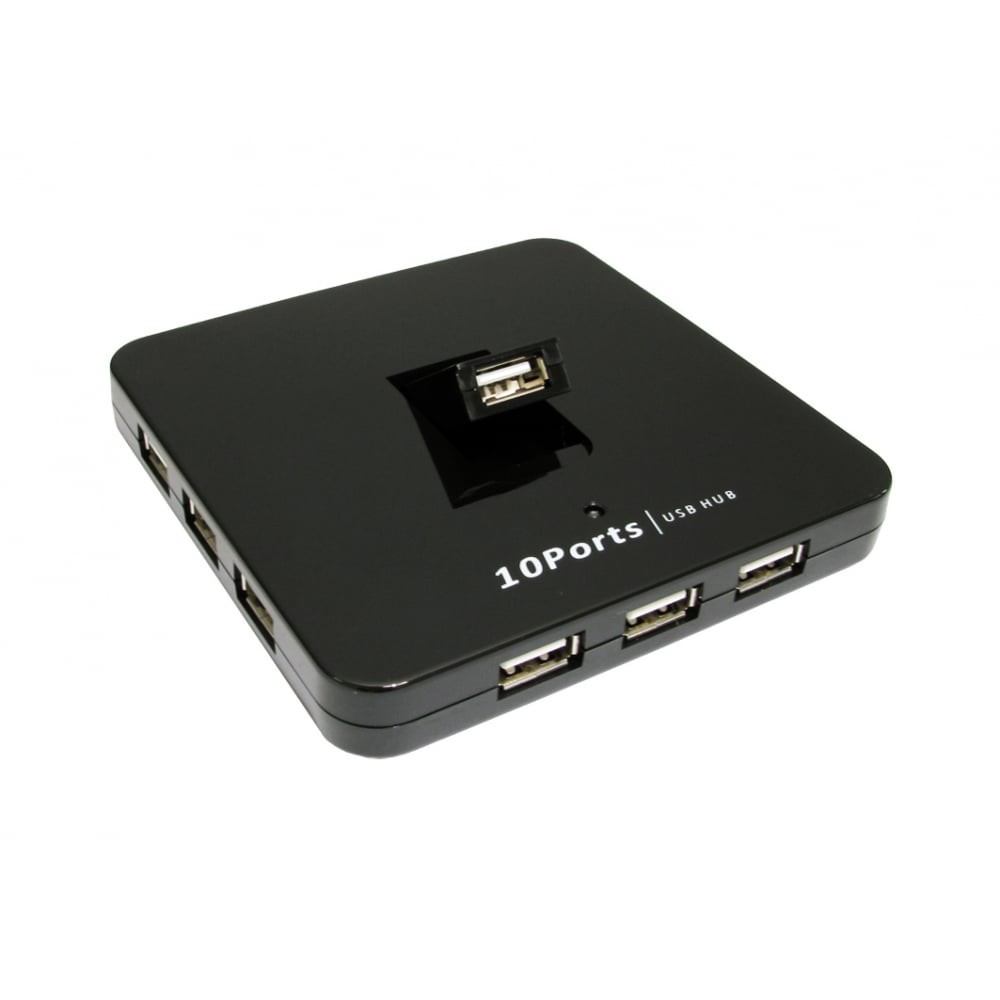 Cables Direct 10 Port USB2.0 Hub - PSU