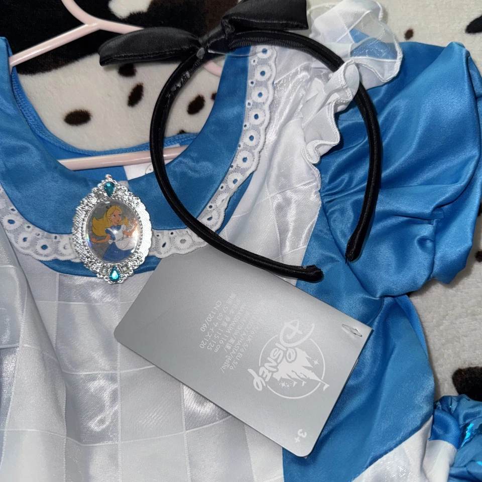 Disfraz de Alicia en el País de las Maravillas Disney Store 5/6 Niñas con Diadema Nuevo con Etiquetas Foto 4 de 4