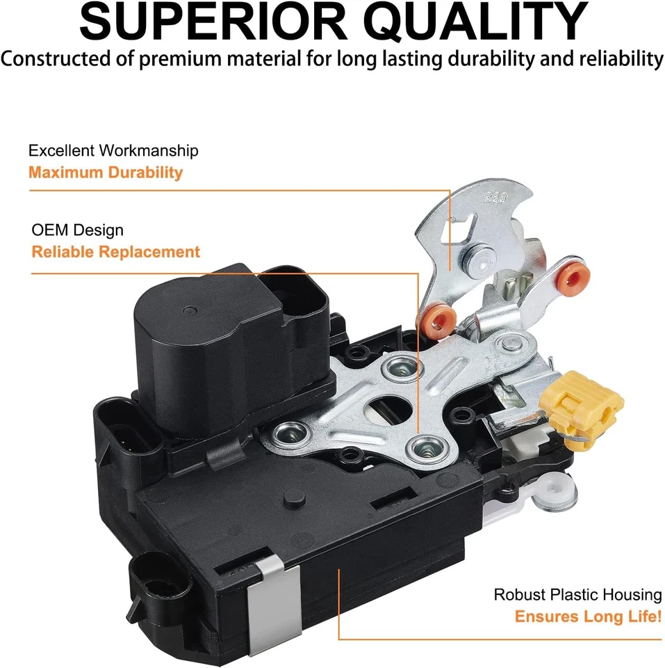 Actuador de cerradura de puerta delantera derecha para Chevrolet Silverado Suburban GMC Yukon Sierra Foto 3 de 4