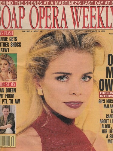 Soap Opera Weekly Sept 29, 1992 KRISTINA MALANDRO-BRIAN GREEN-LISA BROWN-WAGNER