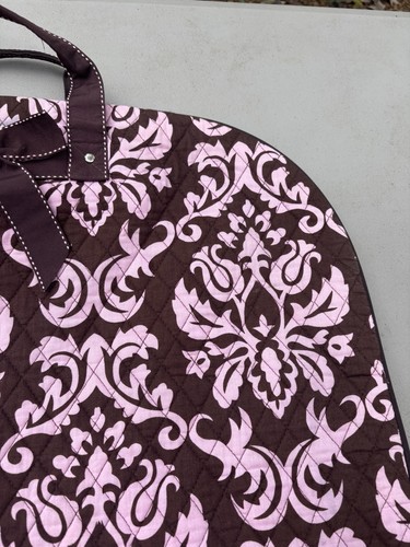 Belvah Kleidertasche gesteppt rosa / braun Reise - Bild 5 von 18