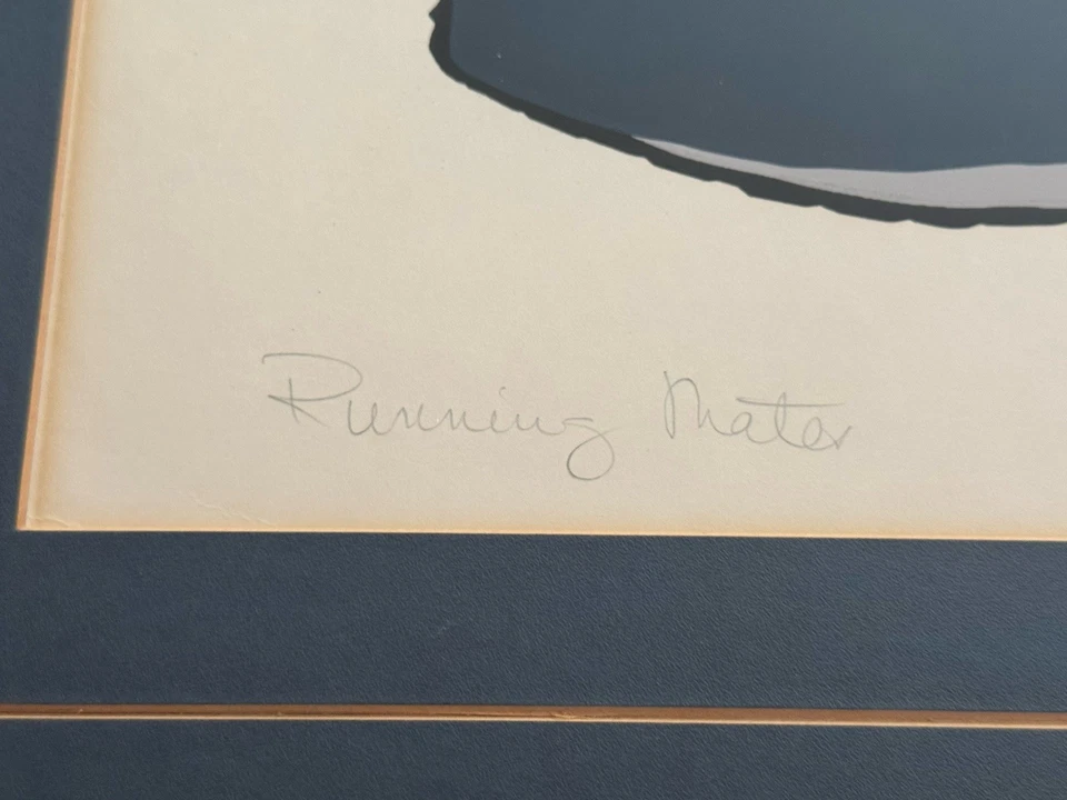 Tênis de corrida Lawrence Lerfald "Running Mates" assinado à mão arte fina serigrafia - Imagem 4 de 4