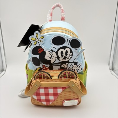 NEW Loungefly Disney Mickey & Friends Picnic Basket Mini Backpack