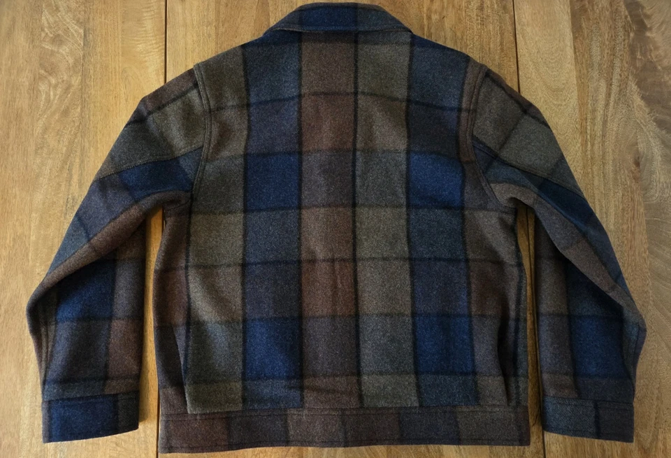 Filson Mackinaw Wool Work Jacket | Medium | Blue/Brown/Gray Plaid | MSRP $429 - Image 2 of 4