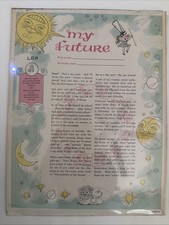 Ancienne décoration de crèche Mon avenir, Lion