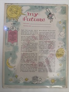 Vintage Nursery Decor My Future, Leo