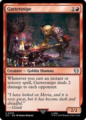 MTG - Guttersnipe - Herr der Ringe Commander - Magic the Gathering