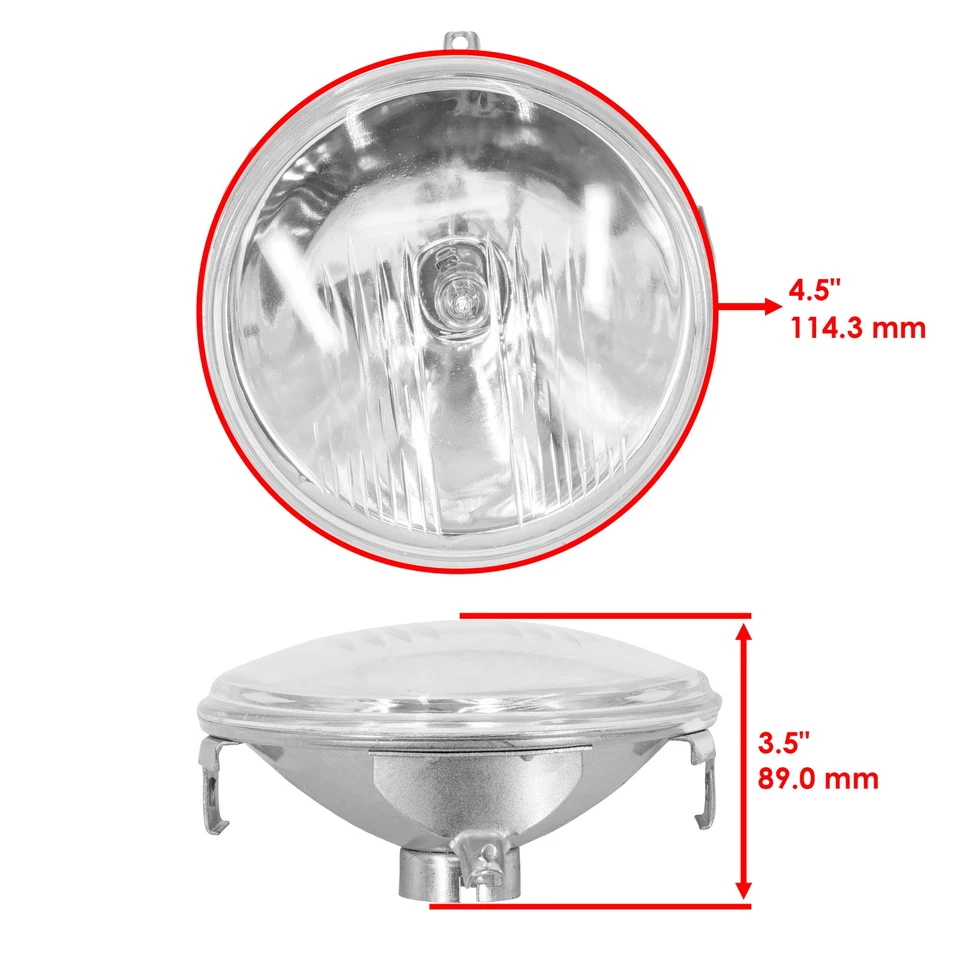 Faro y bombilla halógena para Yamaha Kodiak 400 YFM400FW 1996-1998 izquierda y derecha Foto 2 de 4