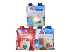 3 Pack. Atkins Creamy Vanilla+Milk Chocolate+Vanilla Shake. Exp 12/10/2025+