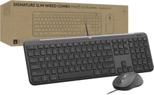Logitech keyboard and mouse signature slim wired combo MK625