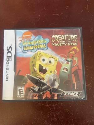 SpongeBob Creature From The Krusty Krab Nintendo DS Game And Case No Manual 