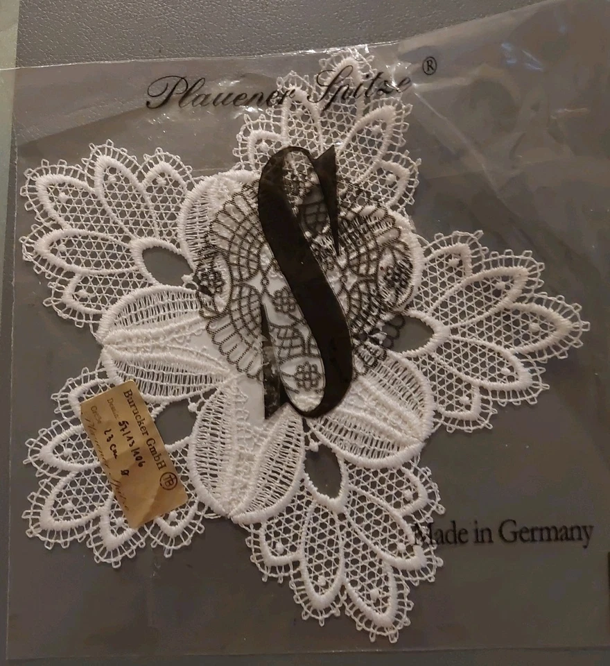 Deckchen Plauener Spitze Ca. 22 cm - Bild 1 von 4
