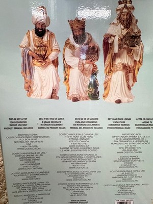 Kirkland Signature Hand Painted Nativity 14-piece Set**missing