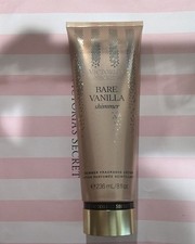 VICTORIA  S SECRET BARE VANILLA SHIMMER FRAGRANCE BODY LOTION CREAM 8 oz New