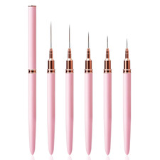 Nail Art Liner Brushes - 5PC Nail Art Brush for Long Lines, Liner Brush UV Gel