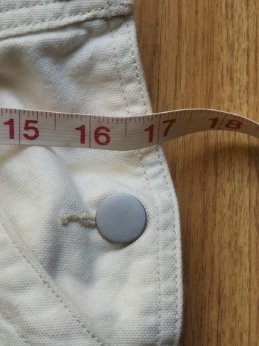 Women's Everlane Gardner Cream Canvas 100% Cotton Women's Overalls XS - Picture 16 of 19