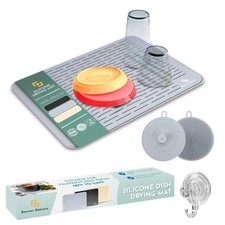 Dish Drying Mats for Kitchen Counter, Dish Drying Mat XL 24x30 , Large Silico...