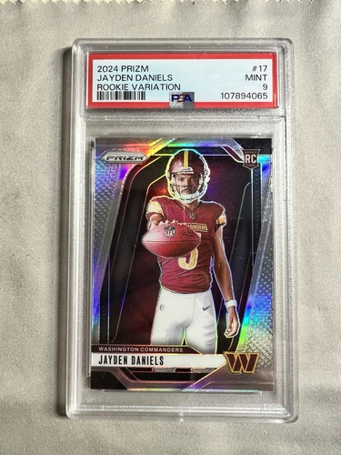 2024 Prizm Jayden Daniels Rookie Variation Card Psa 9