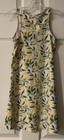 Snapper Rock Girls pink sun jersey dress sleeveless with lemon pattern size 7-8 — photo 3