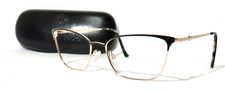 Tura NEW R137 Eyewear 52-16-140 Black Gold metal eyeglass frame