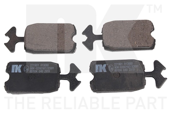 Bremsbelagsatz Scheibenbremse NK 221901 FüR Dyane CitroËN CV Mehari Acadiane 4X4-image