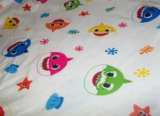 Baby Shark Bed fitted Sheet For Toddler or baby Bed nice and clean