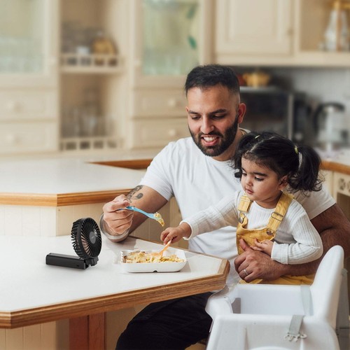 Handheld Fan, Funme Hand Fan 5000 Battery Quiet Strong Wind [20 Hour/4 Speeds... - Bild 7 von 7