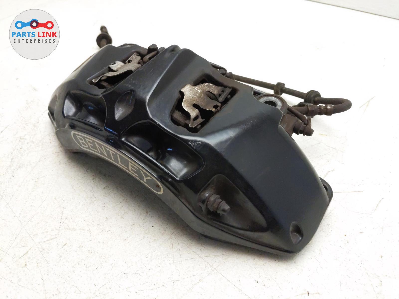 2016-20 BENTLEY BENTAYGA FRONT RIGHT DISC BRAKE CALIPER PADS HOSE ASSY 35K 6.0L