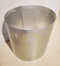 Silver 16"x16" Floor Tom Drum Shell *WRAP* - 6 Lug Drum Wrap - Save $