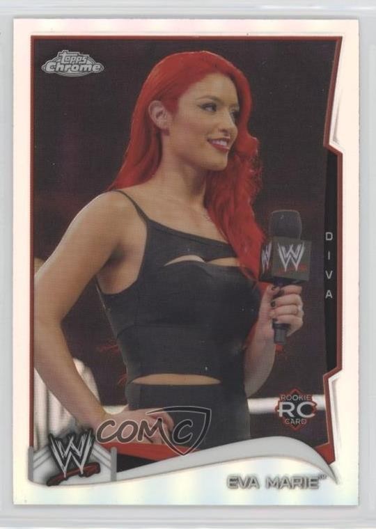 2014 Topps Chrome WWE Refractor Eva Marie #20 Rookie RC 04fu