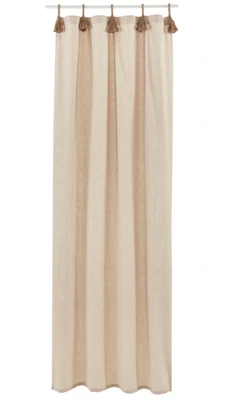 LeGer Home JADA Beige/Taupe 110 x 225 cm Gardine 1-teilig UVP: 49,90€ (7261) - Bild 1 von 4