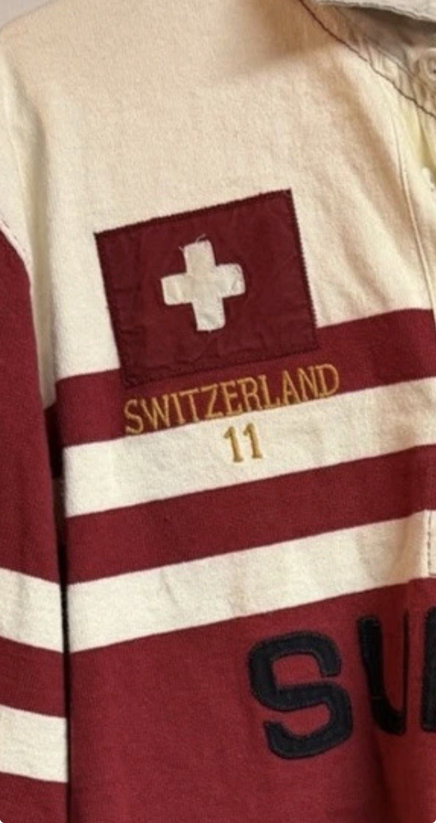 🇨🇭 Vintage Ralph Lauren Rugby “SUISSE” 🇨🇭 Rugby Brand Men’s XL image 8