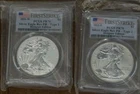 2021 American Silver Eagle PCGS PR70 Proof West Point & San Francisco Type 1 & 2