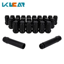 Kucar 24 Lug Nuts 12x1.5 Bulge Acorn Wheel Lug Nuts Conical Seat 1.38" Tall 3/4"