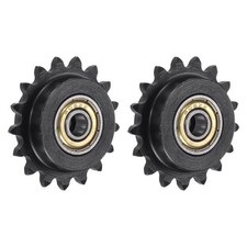 2Pack #25 Roller Chain Idler Sprocket 6mm Bore 1/4" Pitch 17 Tooth Sprocket
