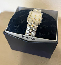 Bulova Rectangular Analog Dress Watch Silver ...