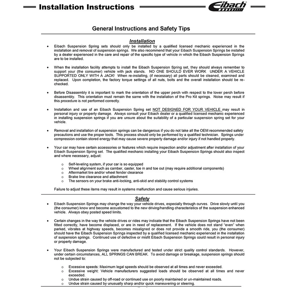 Eibach 2001.140 PRO-KIT Front and Rear Lowering Springs Kit for 1966-76 BMW 2002 - Image 2 of 4