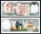 Nepal 1996 Rs 1000 King Birendra 1st Issue Banknote, P-36d Sign-13 UNC scarce