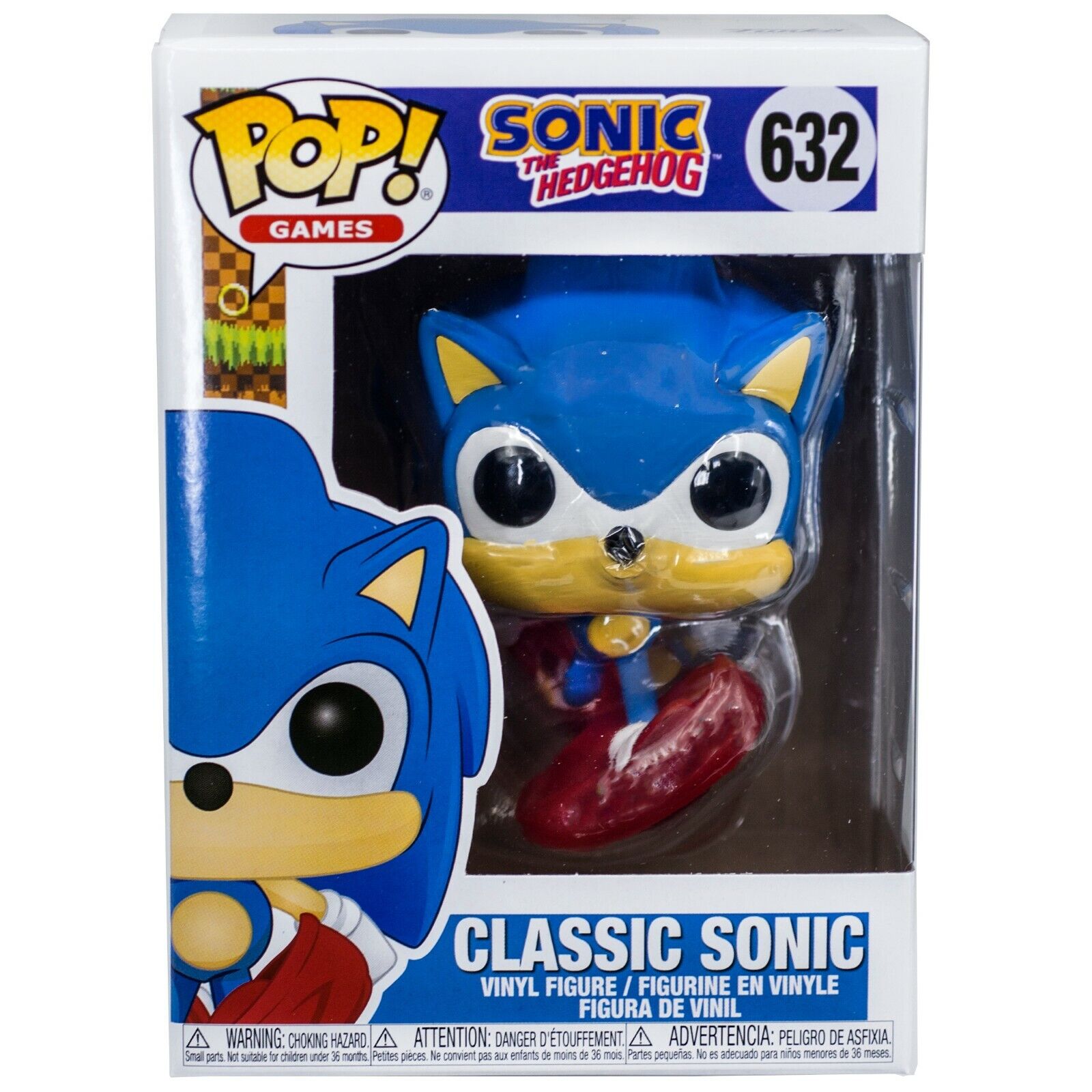 Boneco Funko Pop Classic Sonic The Hedgehog Correndo 632