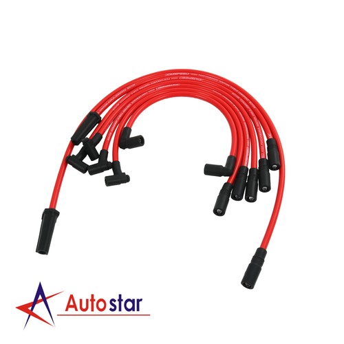 Cables de bujía rojos de 10,2 mm para Chevy GMC 1996-2014 4,3 L Vortec V6 32833 32839 - Imagen 11 de 12