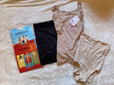 Assorted Shapeware Lot Spanx Yummie Tummie Hanes Gilligan OMallery Panties Shirt