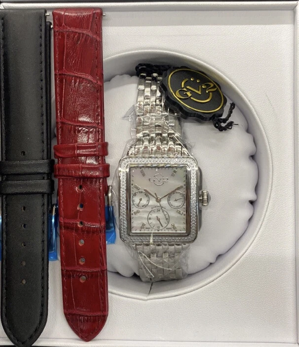 Reloj para mujer GV2 by Gevril 9210 Bari esfera múltiple diamante acero inoxidable Foto 4 de 4